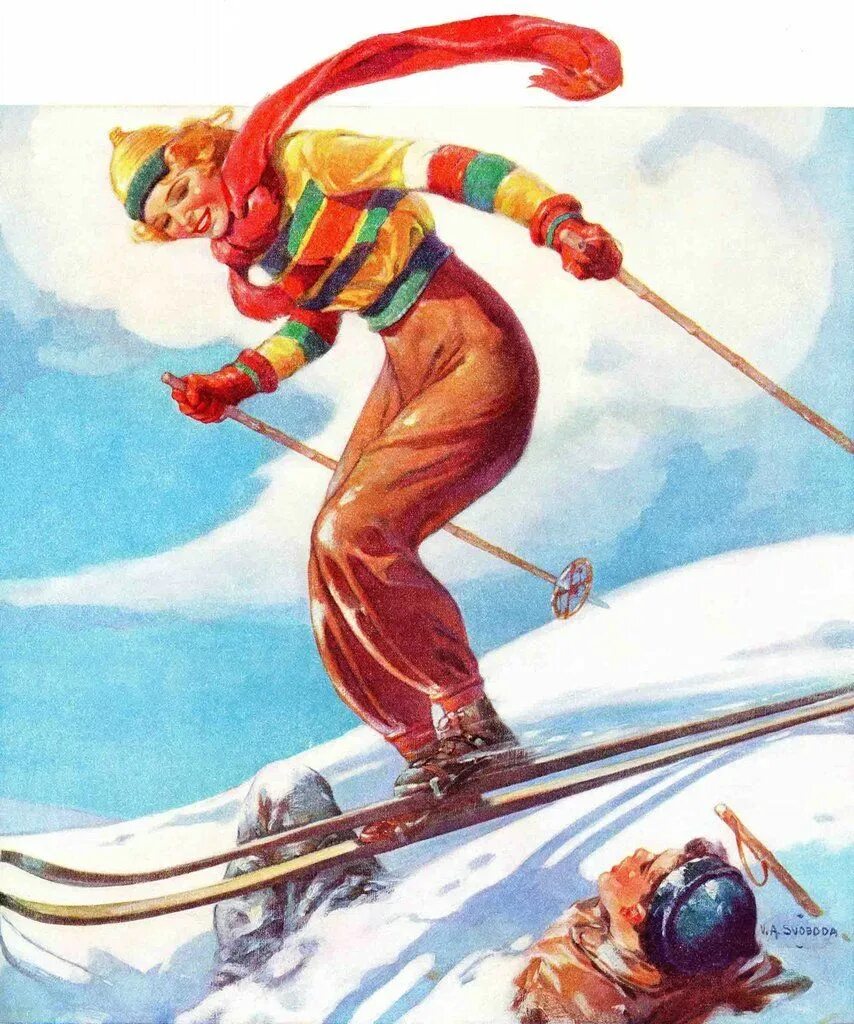 Советские лыжники. Живопись горнолыжный спорт. Горные лыжи живопись. Постеры горные лыжи. Поздравление лыжнику