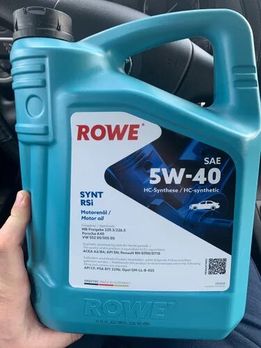 Rowe 5w40. Масло Rowe Hightec Synt RSI SAE 5w-40 5л.. Rowe 5w40 Synt RSI. Rowe 5w40 Hightec Synt. Моторное масло rowe 5w 40