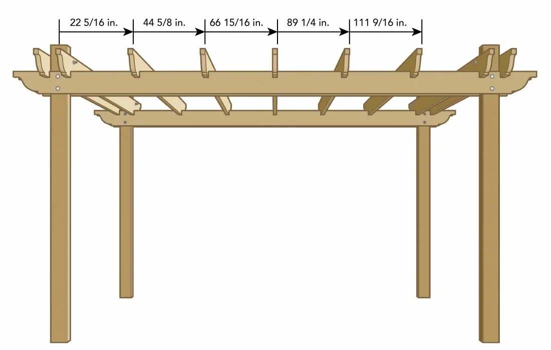 GRAPE VINE PERGOLA - OUTDOOR PATIO COVER V1 - Full Building Plans eBay