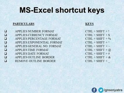Excel ctrl