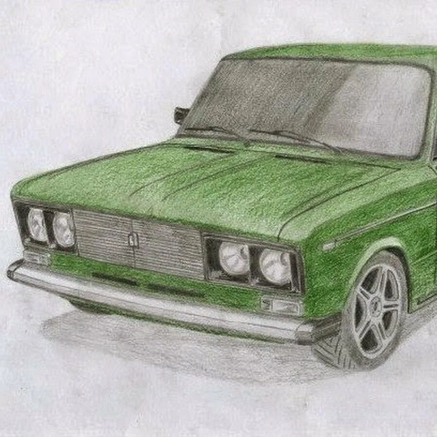 Семерка рисунок. ВАЗ 2106 БК зелёная. Как нарисовать ВАЗ 2107 2106. Жигули рисунок. Машины для рисования Жигули.