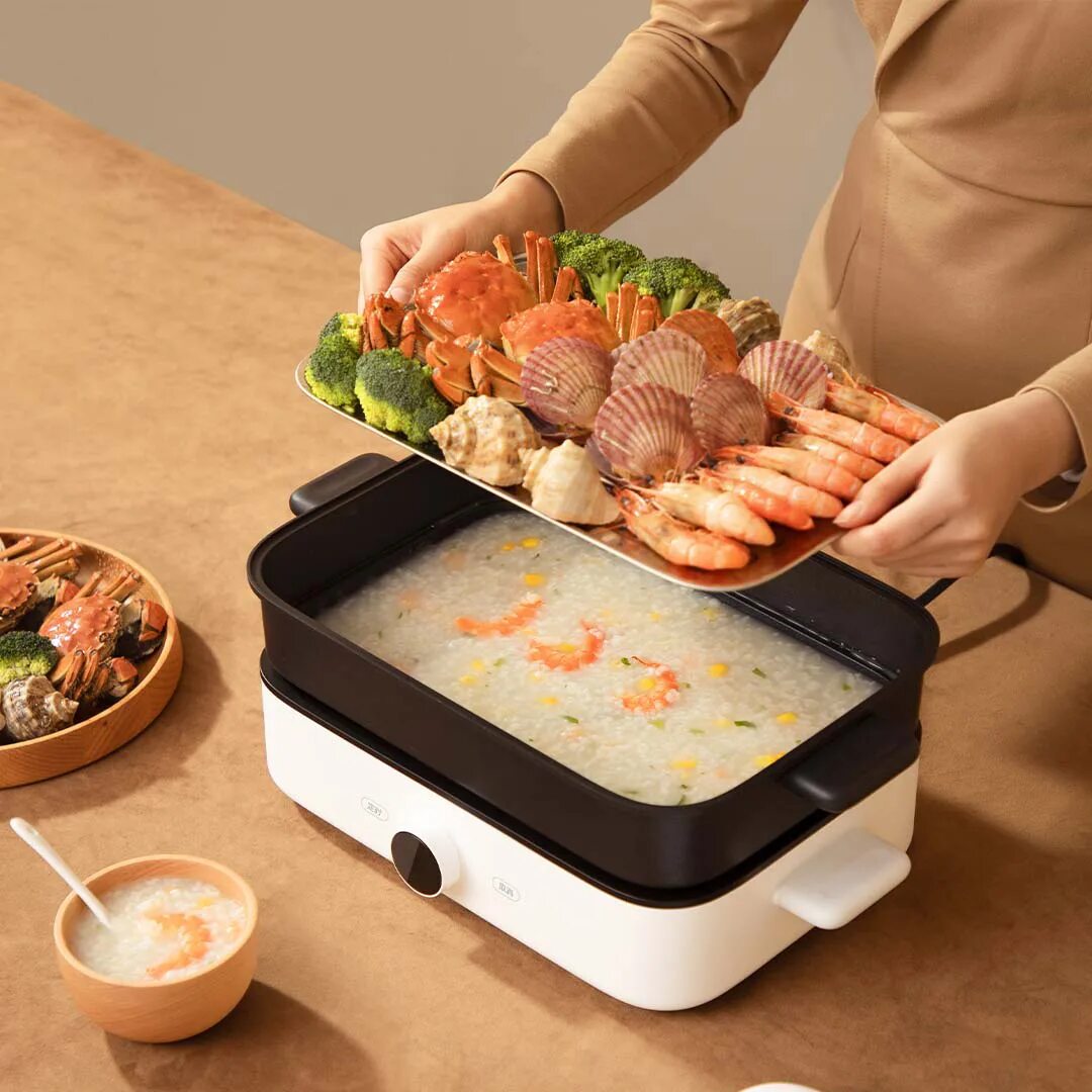 Xiaomi smart cook. Сяоми сковорода многофункциональная. Умная сковорода Xiaomi. Многофункциональная кастрюля. Умная кастрюля Xiaomi.