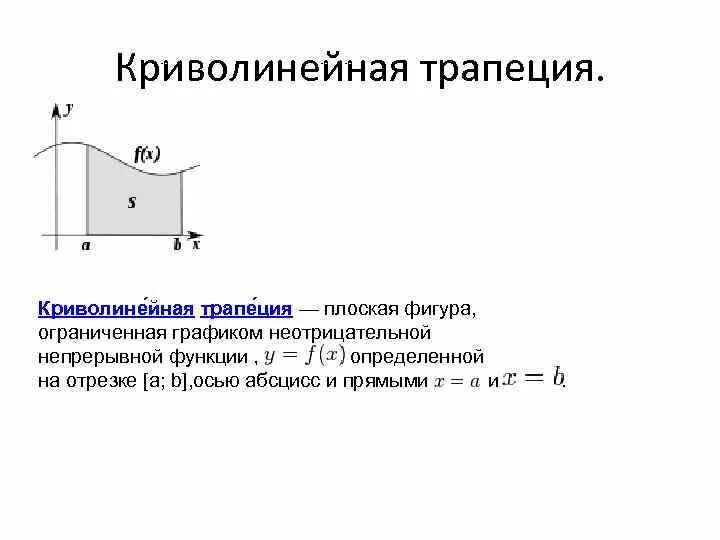 Криволинейные трапеции решение. Криволинейная трапеция. Кривооинейнвя тоапеуия. Понятие криволинейной трапеции. Криволинейнst трапеция.