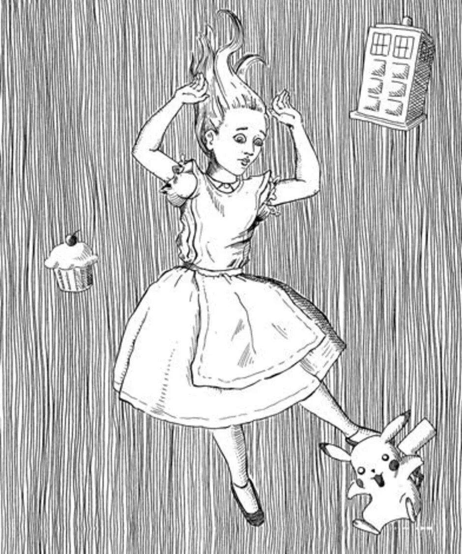 Иллюстрация к 1 главе Алиса в стране чудес. Рисунок Алиса в стране чудес 4 класс. Рисунок Алиса в стране чудес легко. Рисунок Алиса в стране чудес 3 класс. Рисунок про алису