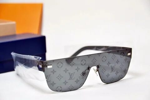 Supreme Louis Vuitton Supreme Black City Mask Monogram LV Sunglasses Grai.....