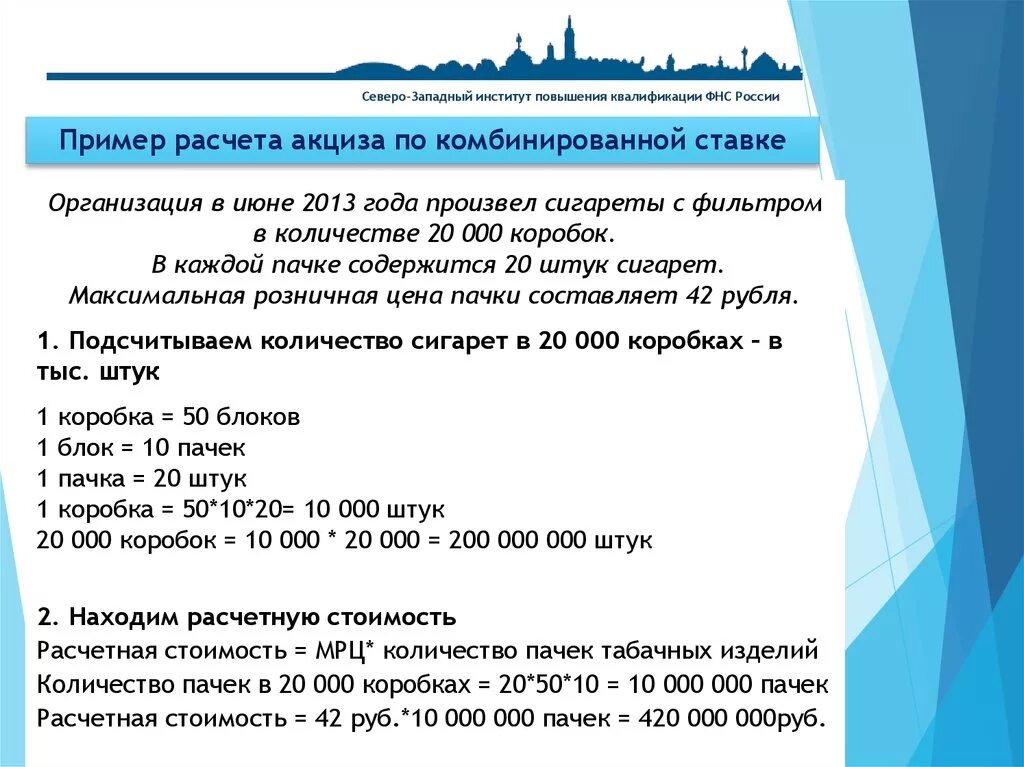 318 нк рф. Расчет акциза. Акциз пример. Расчет акциза на сигареты. Как рассчитать сумму акциза на сигареты.