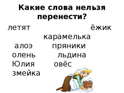Можно перенести слово нельзя