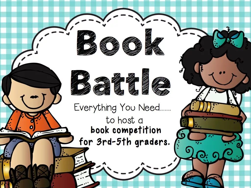 Competition of Readers. Book Battle. Reading Competition. Competition book