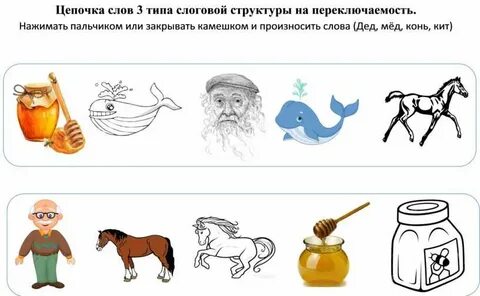 Три цепочки слов