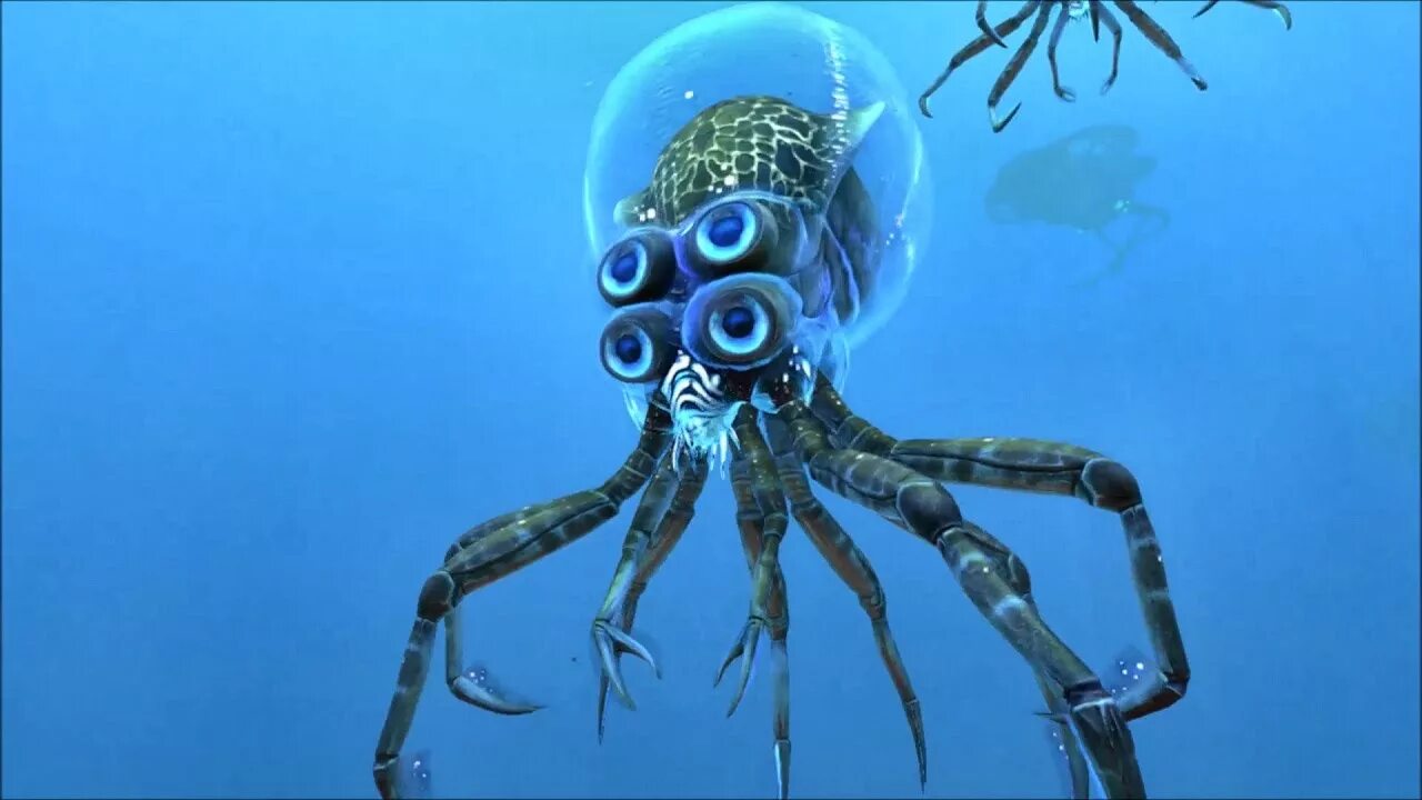 Subnautica zero краб. Кальмарокраб в Subnautica. Кальмар краб Subnautica. Subnautica Левиафан Осминок. Crabsquid Subnautica.