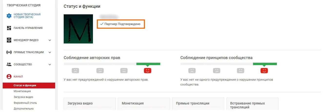Как подтвердить телефон на ютубе. Статус канала ютуб. Как получить галочку в ютубе.