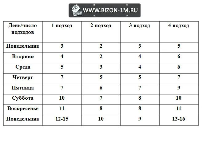 Отжимания сколько подходов делать