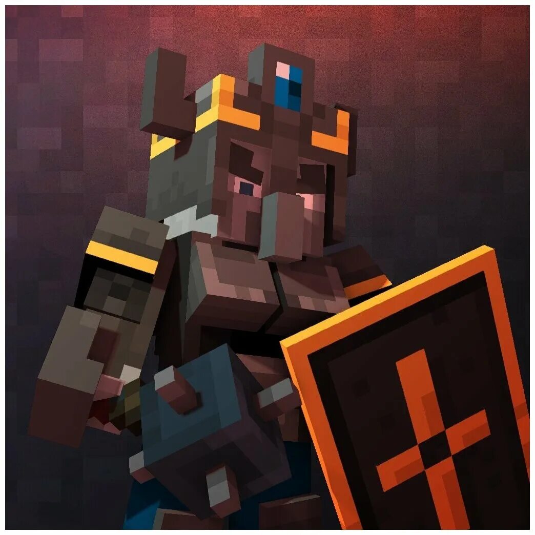 Minecraft Character Holding a Large Object