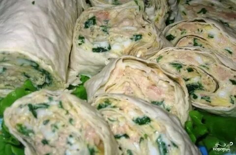 Рецепт рулета из лаваша рыбный
