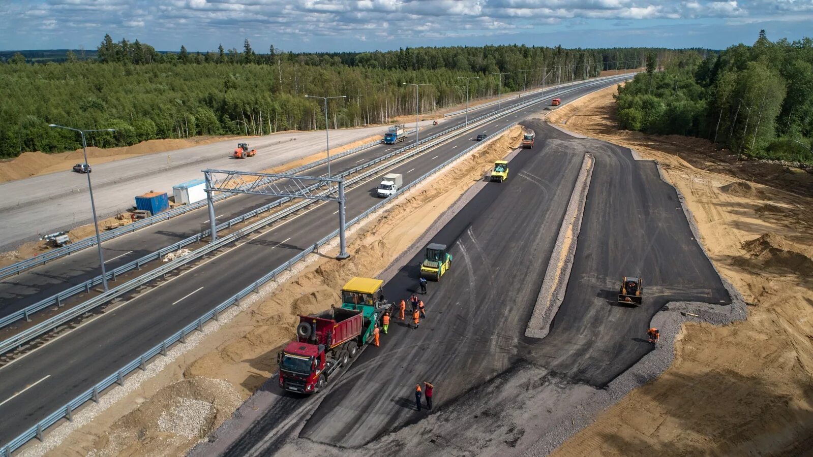 Строительство дорог спб. Трасса м11 58 км. Участок м12 Автобан. ЦКАД м12. Трасса м12 и ЦКАД.