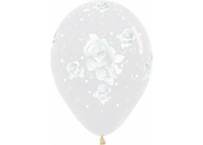 Шар 12 30 см. Шар12" Кристалл прозрачный. Э 12" /300 Кристалл Clear 1102-1632. Воздушный шар (12''/30 см) браш, белый, Кристалл, 5 шт.. Латексные шары прозрачные с розами.