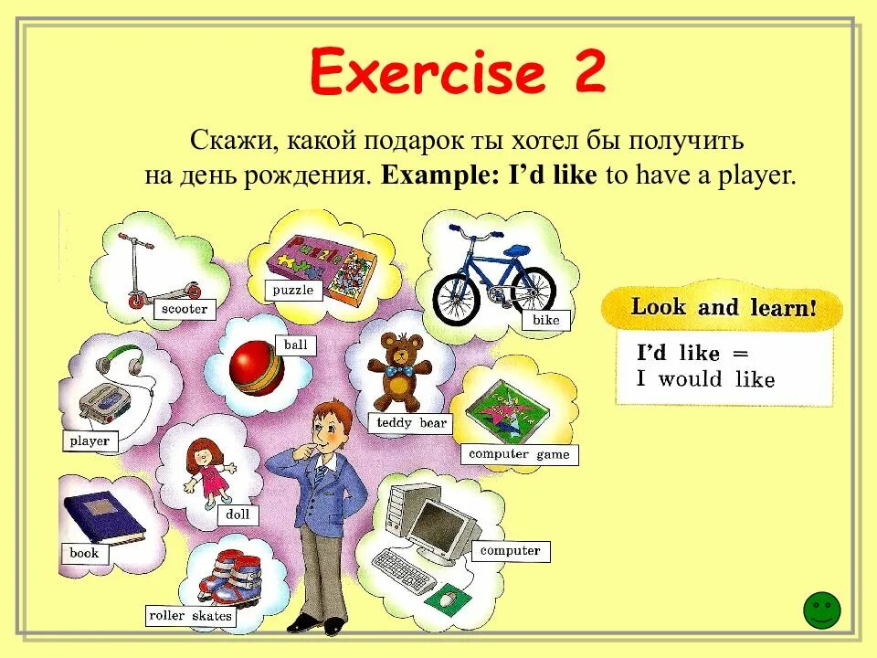 Презентация на английском языке социальные сети. Какой подарок ты хотел бы получить на день рождения. Презентация по английскому языку тема компьютер. Задачи презентация на английском. Скажи на английском 10