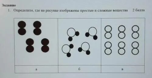 На рисунке изображены простые и сложные вещества. Определить где сложное и простое. Определить где простые а где сложные вещества. Сложное вещество изображено на рисунке.