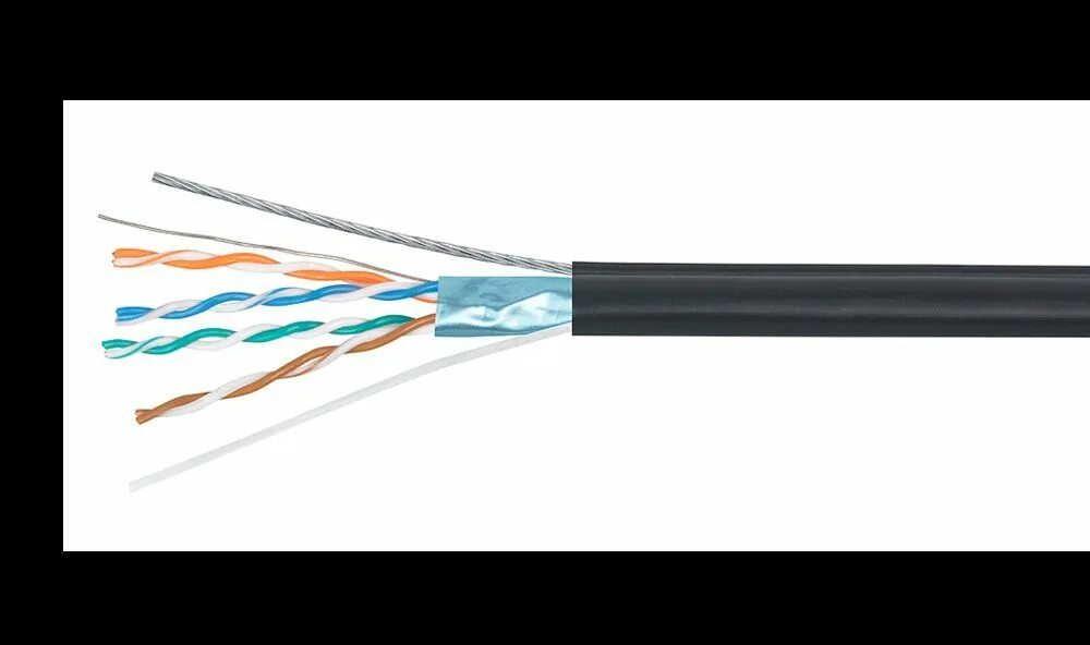 Utp 4pr с тросом. Кабель utp 4pr 24awg cat5e outdoor 305 м. кабель ftp 5e. витая пара ftp 4 пары awg 24 категория 5е экран внешняя cu premium (ftp 4x2x0,51 5е outcu.). ftp экран cat5 4x2x0.5мм².