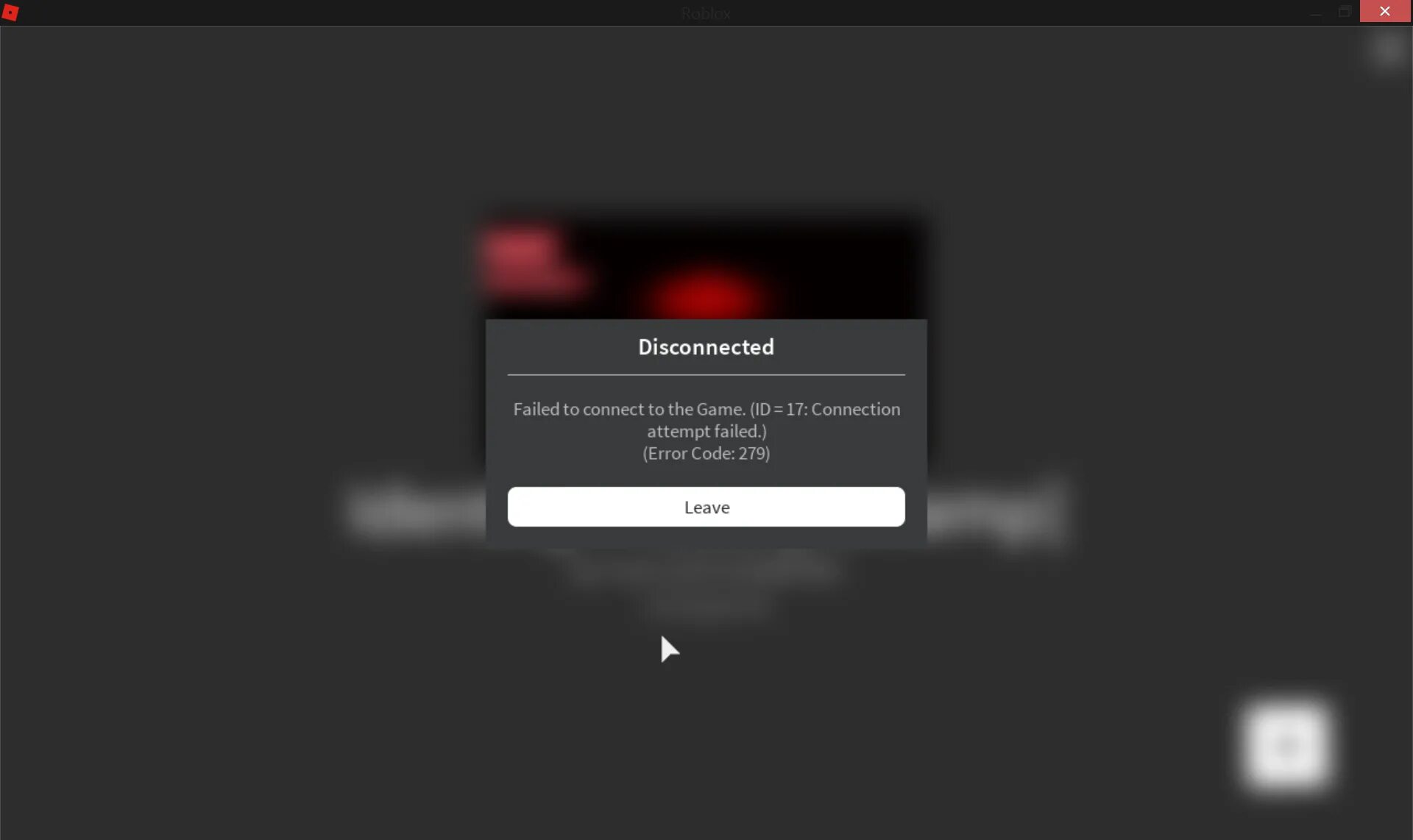 Failed to connect game id 17 roblox. Коды ошибок в РОБЛОКС. Код ошибки в РОБЛОКС. Что означает код ошибки в РОБЛОКС 279. Фото ошибки в РОБЛОКСЕ.