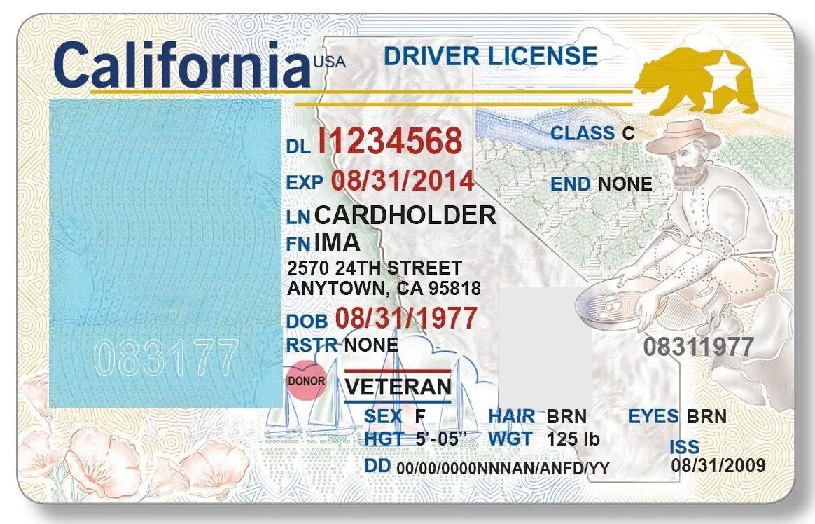 License us. California Driver License.