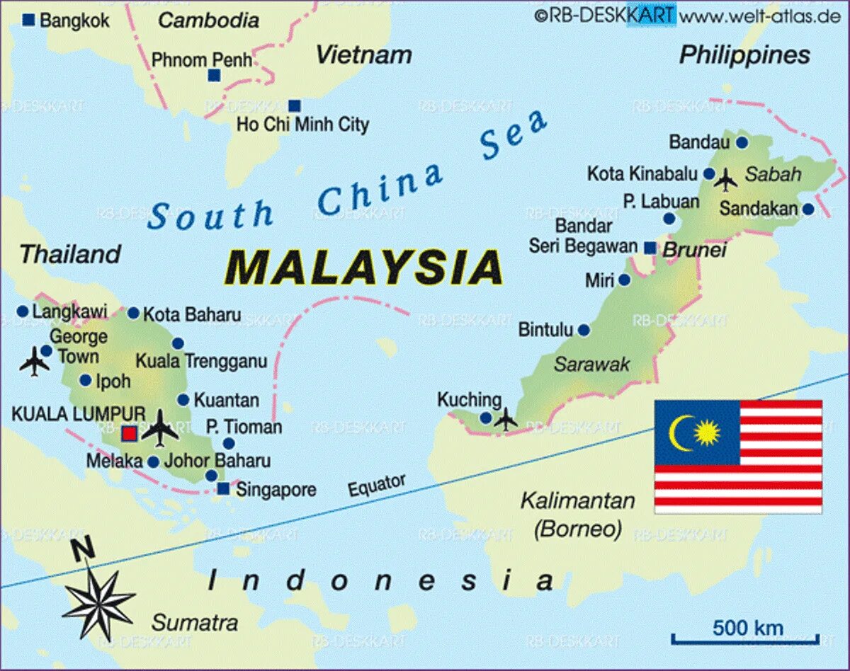 Малайзия расположение на карте. Малайзия на карте где находится. Карта малайзия на русском языке