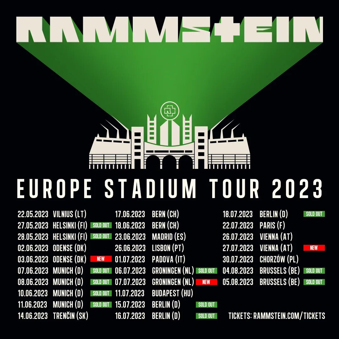 Концертные туры 2023. Rammstein Europe Stadium Tour 2023. Rammstein Tour 2023. Rammstein Stadium Tour 2023. Rammstein концерты 2023.