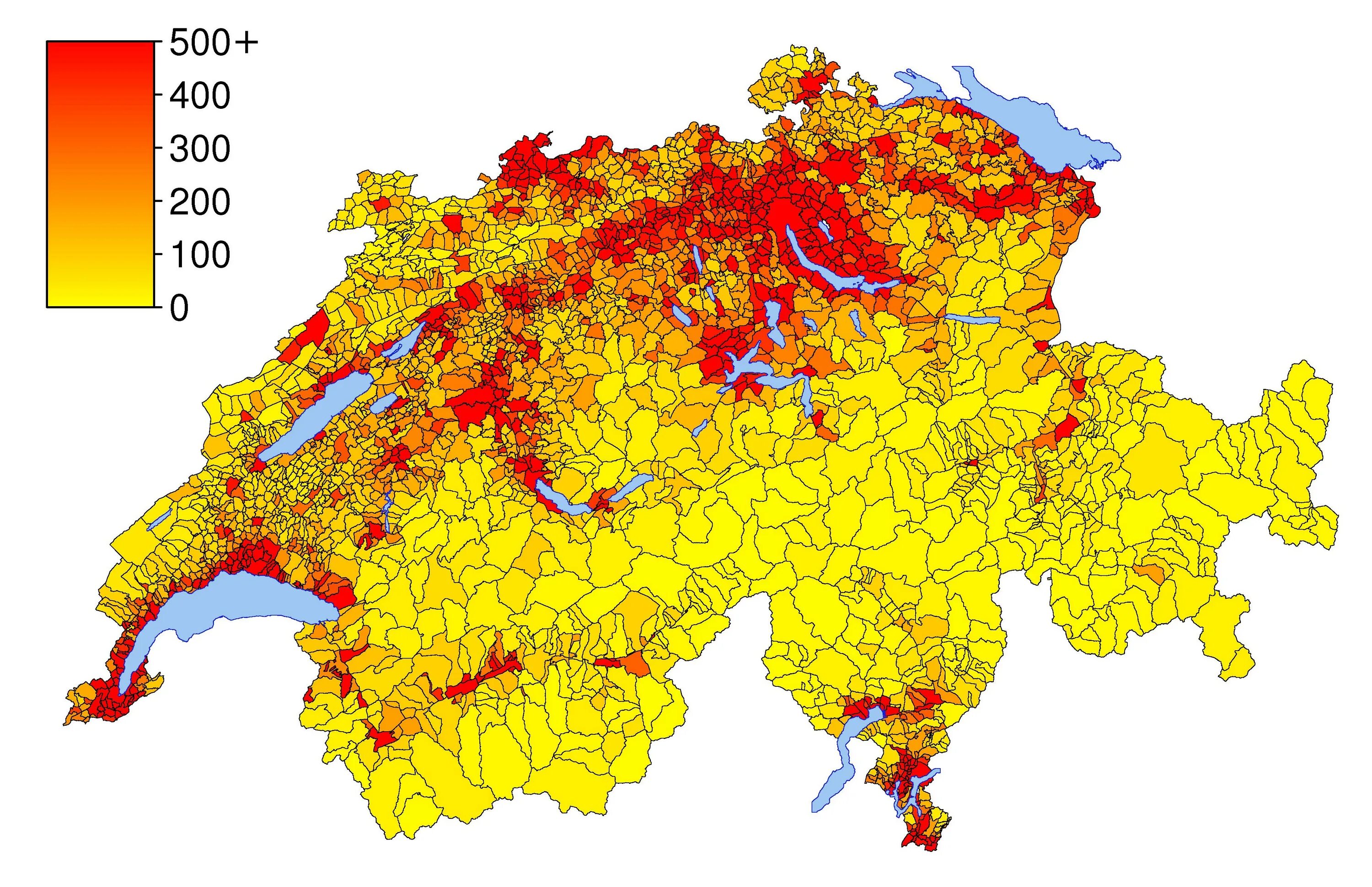 Швейцария численность населения. Карта плотности населения Швейцарии. Плотность населения Швейцарии. Население Швейцарии карта. Демографическая карта Швейцарии.