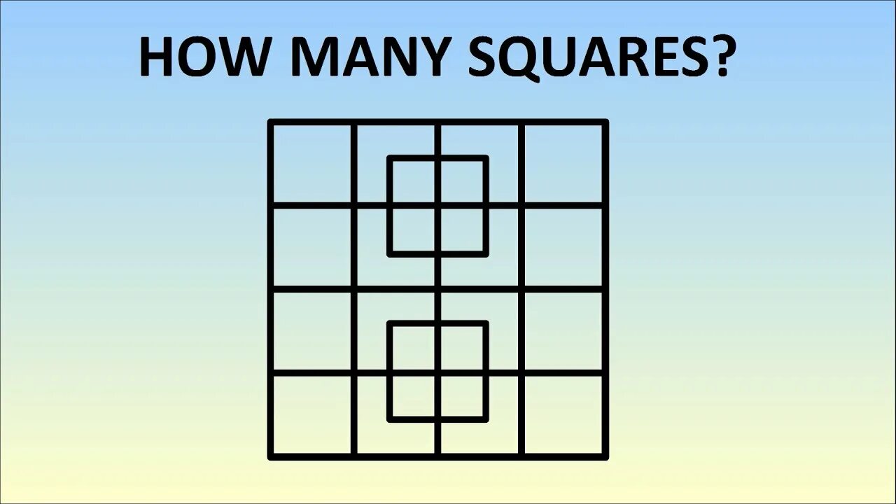 This in is a square. На картинке 40 квадратов. how many squares. how many squares are there. выделите все квадраты.