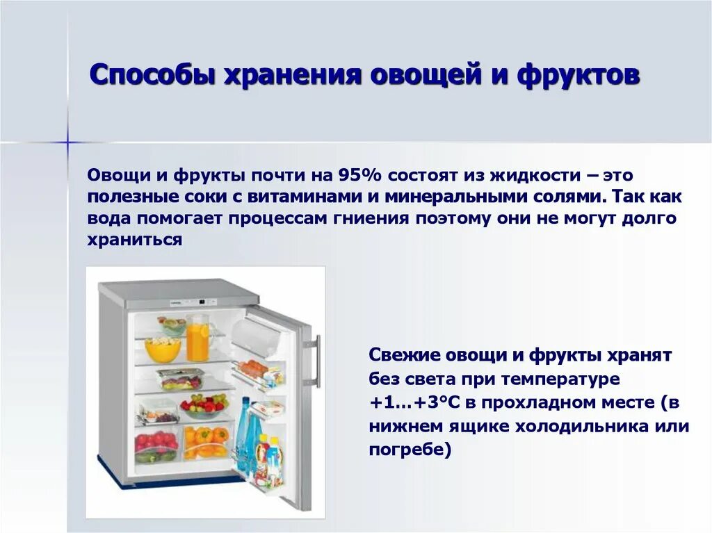 Сколько хранить сок в холодильнике. Способ хранения фруктов. Способы хранения продуктов. Способы хранения овощей и фруктов. Хранение продуктов слайд.