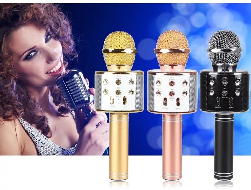 Микрофон WS-858. Караоке микрофон-колонка Wster WS-858. WS-858 Wireless Microphone. Беспроводной микрофон для караоке ve 855. Караоке без микрофона