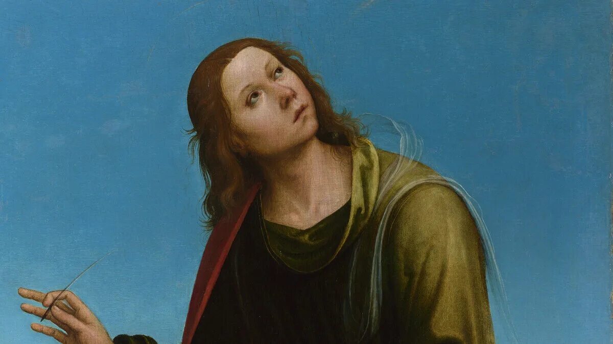 Голова молодого апостола. Рафаэль санти, «голова музы». Рафаэль санти голова молодого апостола рисунок. Иоанн богослов картина возрождения. Рафаэль санти молодой апостол.