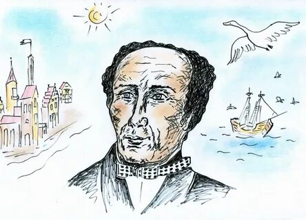 Как нарисовать ганса христиана андерсена