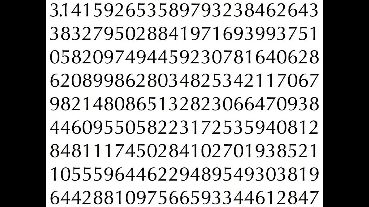 Pi знаки после запятой