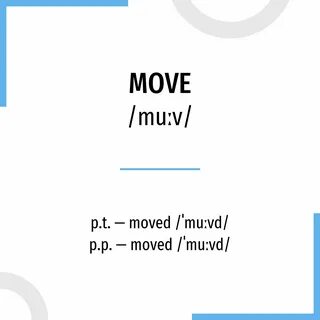 Move 3 формы глагола