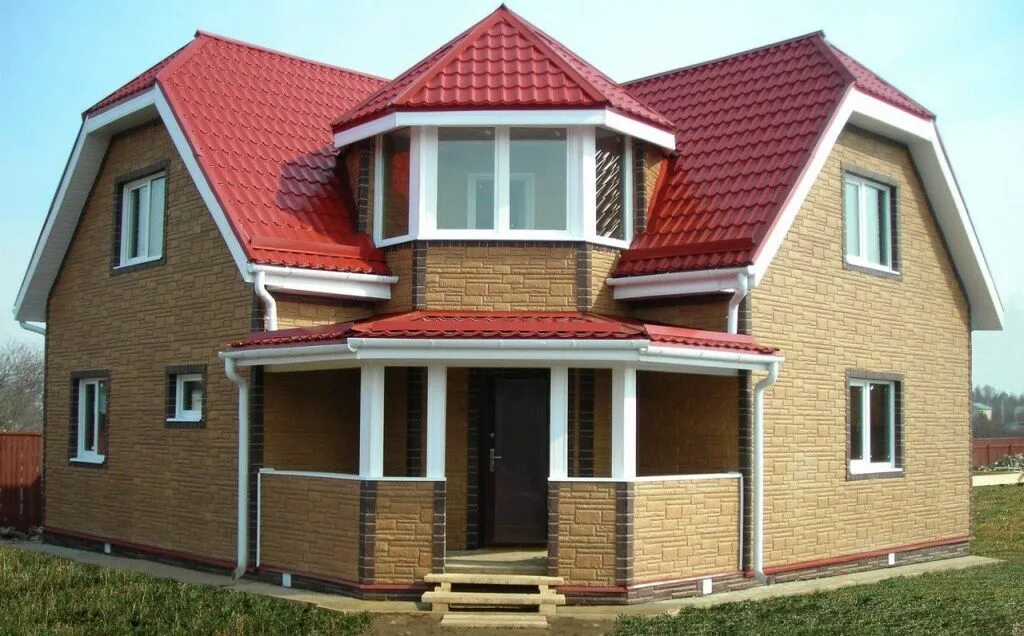 Дом под ключ в челябинской области. Кирпичный дом. Красивые крыши домов. Коттеджи. Проекты красивых коттеджей.