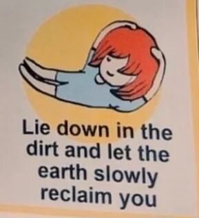 You lie down