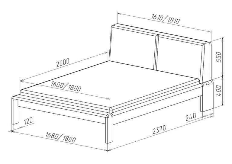 Какую форму имели кровати. Габариты двуспальной кровати 160х200 Соренто. Габариты 2х спальной кровати стандарт. Кровать двуспальная Размеры стандартные чертежи. Чертеж кровати 160х200 из металла.