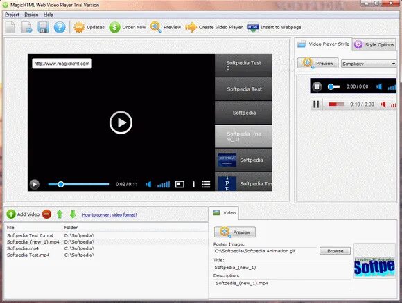 Crack player. Веб проигрыватель. web player. web video player. скриншот проигрывателя.