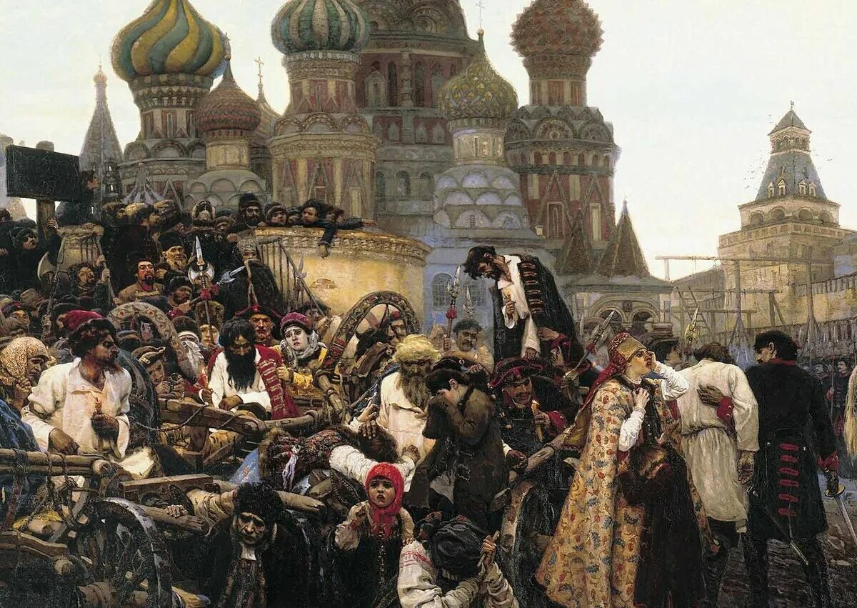 Суриков утро стрелецкой. Картина восстание Стрельцов 1682.