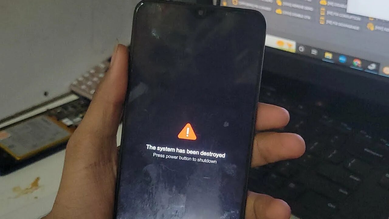 The system has been destroyed xiaomi redmi