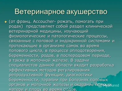 Акушерство это