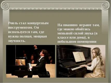 Пианино характеристика
