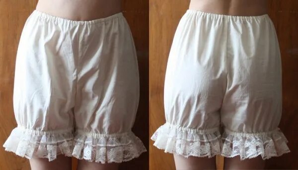 панталоны с кружевами.