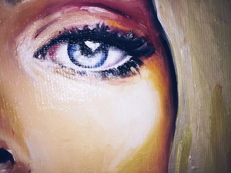 Close up teary eye Painting Eye art, Thomas saliot, Eye painting