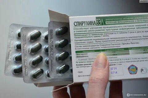 Спирулина таблетки до еды или после