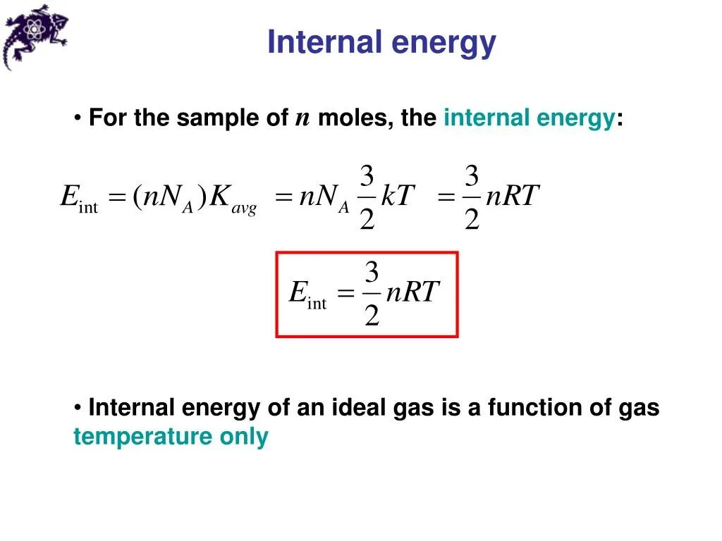 Internal energy. Internal Energy Formula. Internal Energy of Gas. Internal Energy of an ideal Gas.. Internal Energy change Formula.