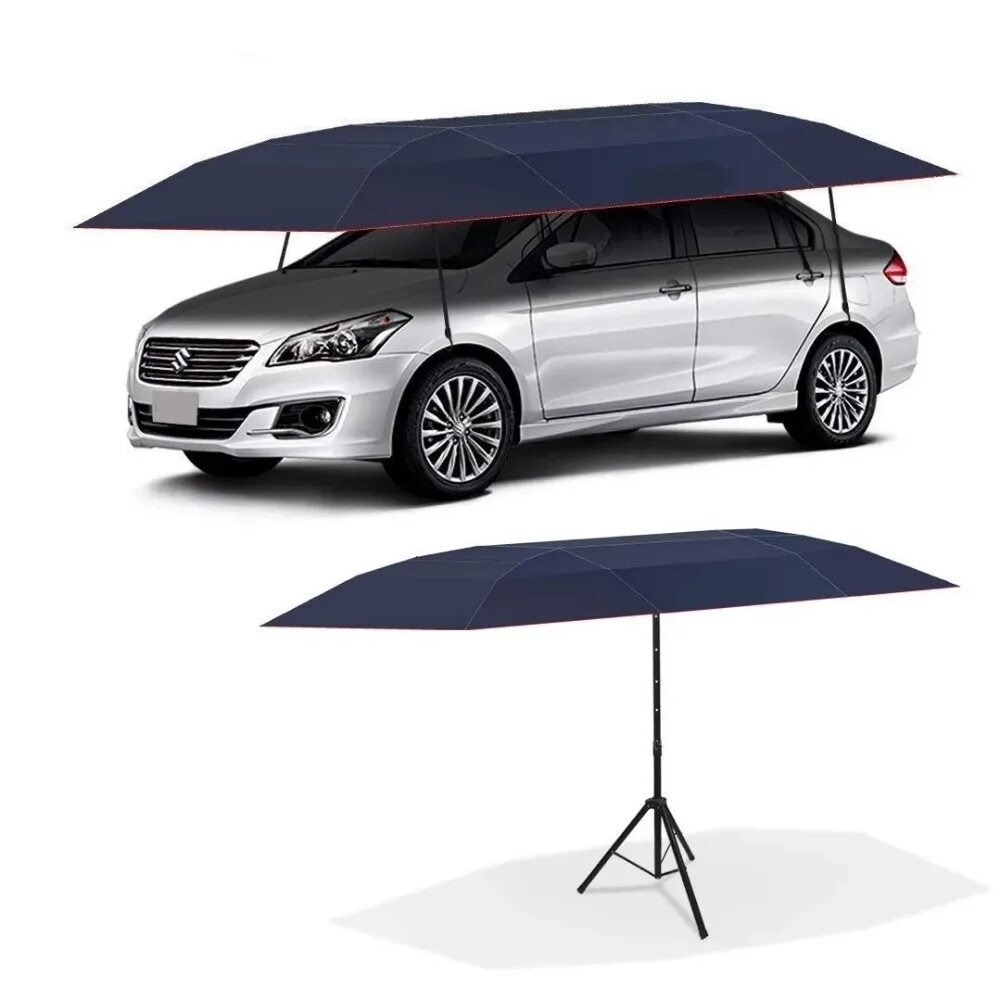 Тент на автомобиль от солнца и дождя. Lanmodo car tent. автоматический тент для автомобиля от солнца и дождя. зонт lanmodo. защитный зонт для автомобиля.