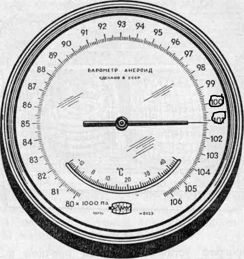 Упражнения 22 физика 7. Определите цену деления шкалы барометра-анероида. Запишите показания прибора по каждой шкале. Внешняя шкала барометра анероида. Вычислите цену деления каждой шкалы барометра.