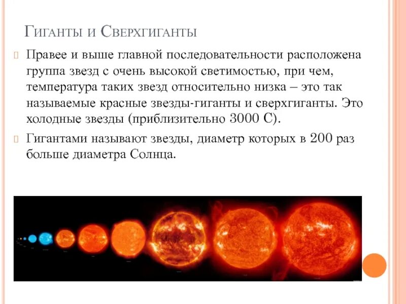 Какие звезды относятся к красным звездам. Звезды карлики гиганты и сверхгиганты. Звезды красные гиганты сверхгиганты белые карлики. Сверхгиганты звёзды характеристики. Звезды гиганты характеристика.